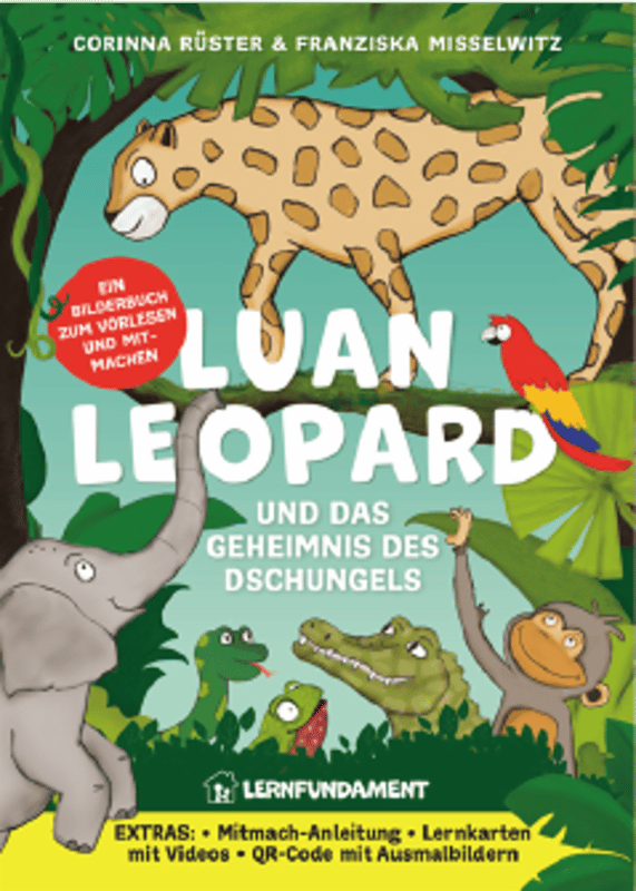 Mitmach-Bilderbuch „Luan Leopard & das Geheimnis des Dschungels“